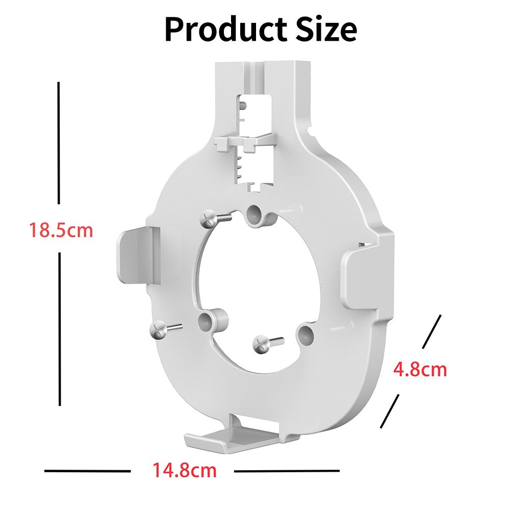 Wall-mounted Router Bracket Easy Installation Support Horizontal/Vertical Plugs for Eero pro 6 Router - White