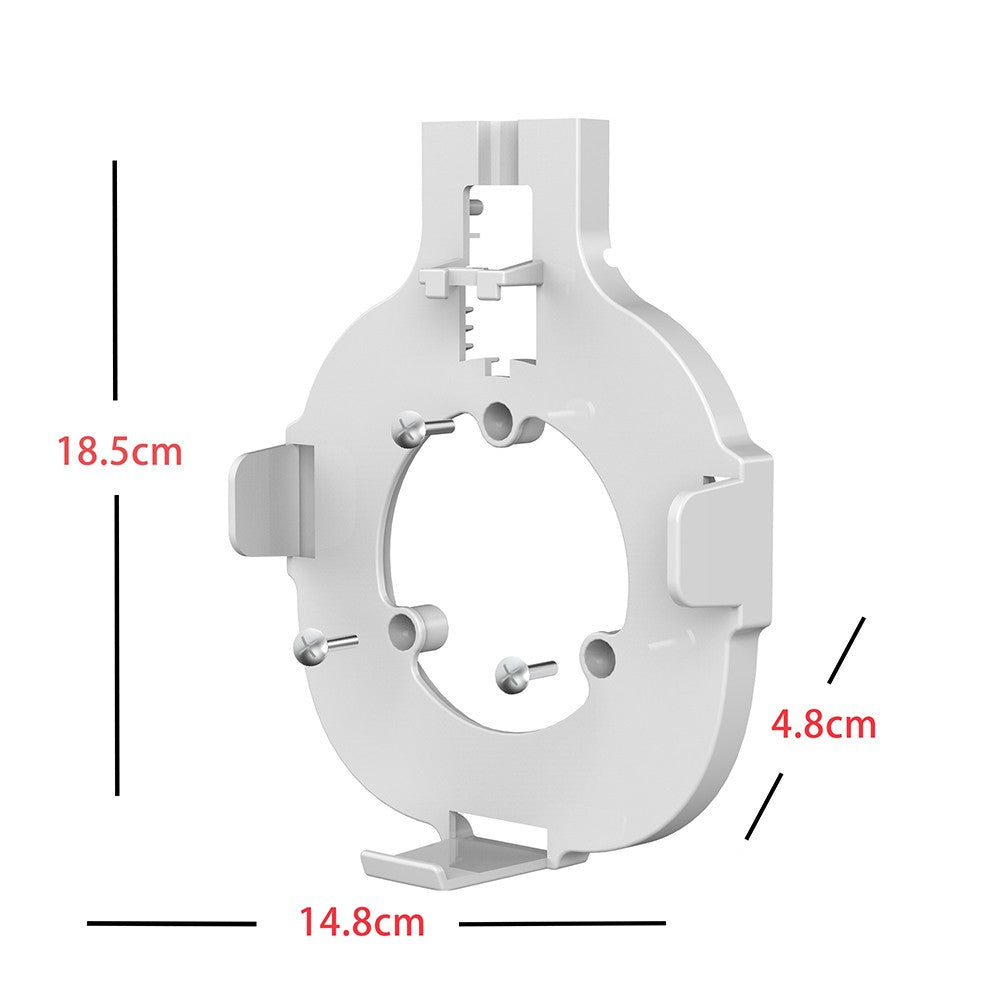 Wall-mounted Router Bracket Easy Installation Support Horizontal/Vertical Plugs for Eero pro 6 Router - White