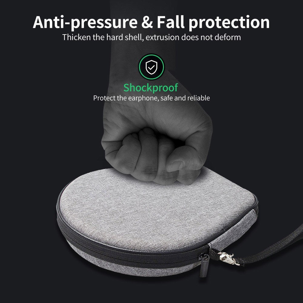 Shockproof Earphone Carrying Case Compatible with Sony WI-1000XM2 Wear-resistant EVA Waterproof Portable Storage Bag for Headset