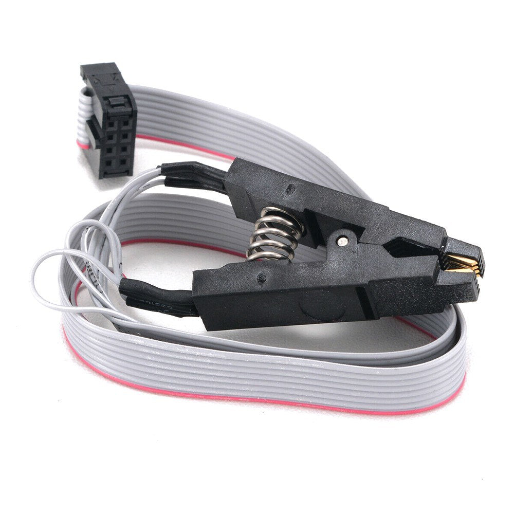 1 Set USB Programmer Kit with SOP8 Clip EEPROM Burner BIOS Flasher SPI Flash Programmer Kit with 1.8V Adapter and 150mil SOP8 Socket for 24/25 Series