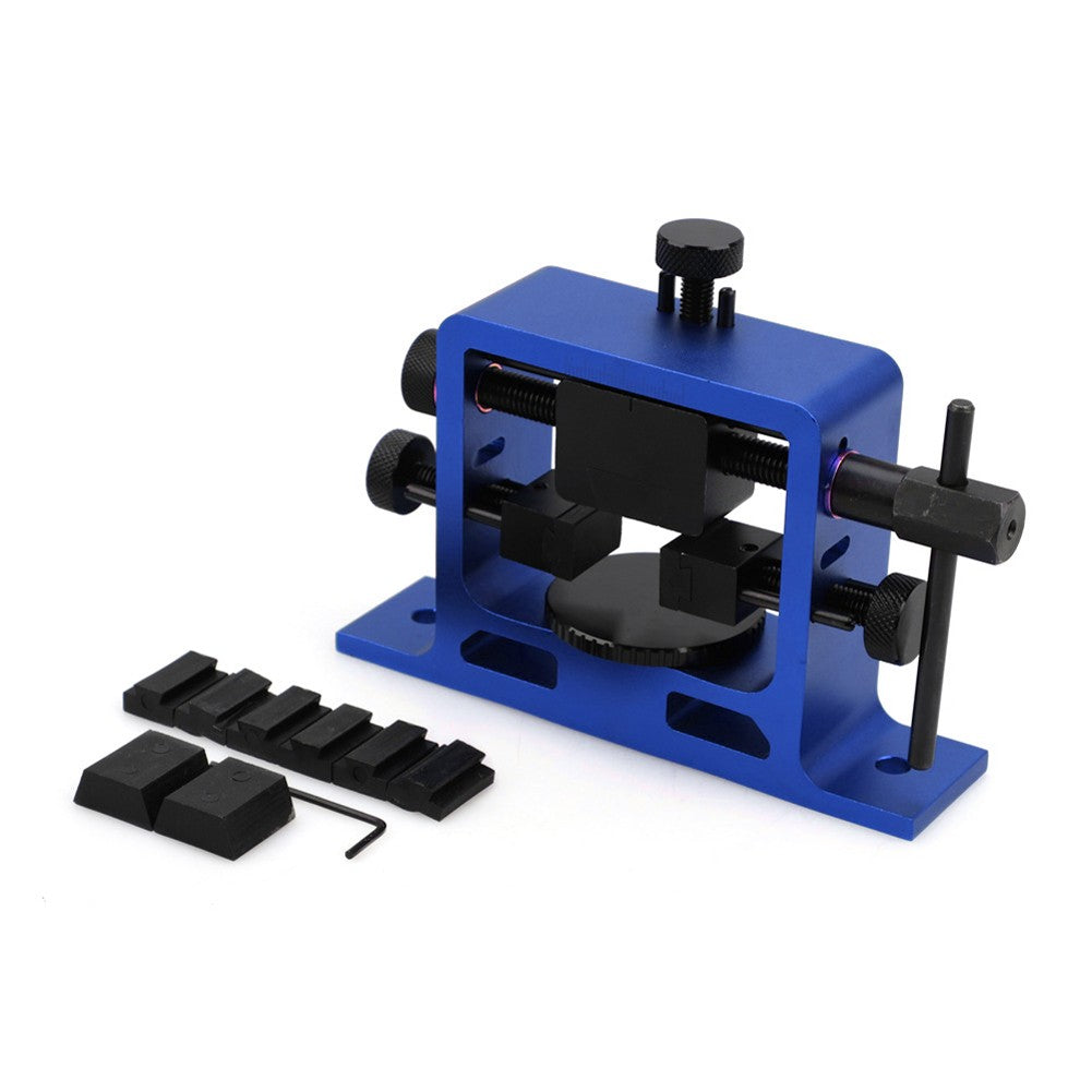 Aluminum Alloy Universal Rear Sight Pusher Sight Adjustment Tool with Wrench and Accessory - Blue