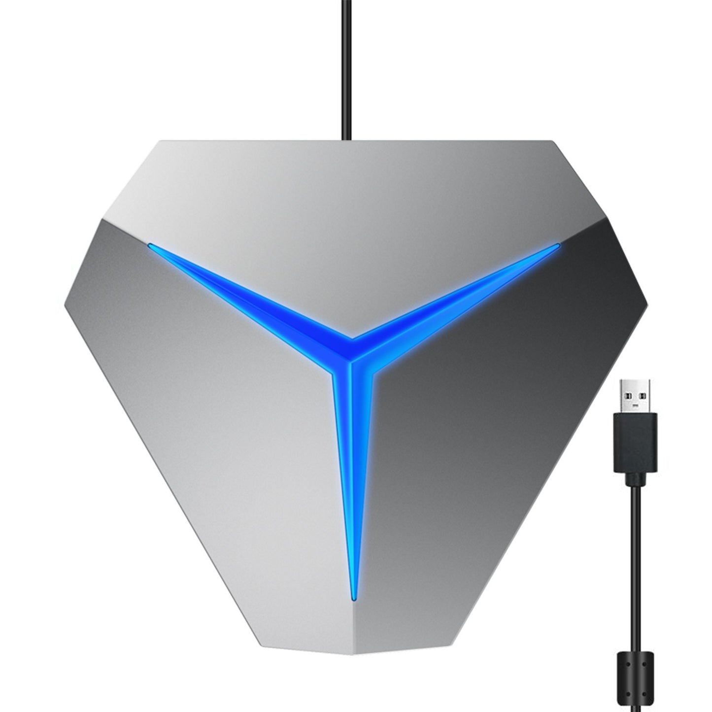 Desktop USB Conference Microphone 360-degree Computer PC Mic with Mute Function Plug and Play for Windows MacOS