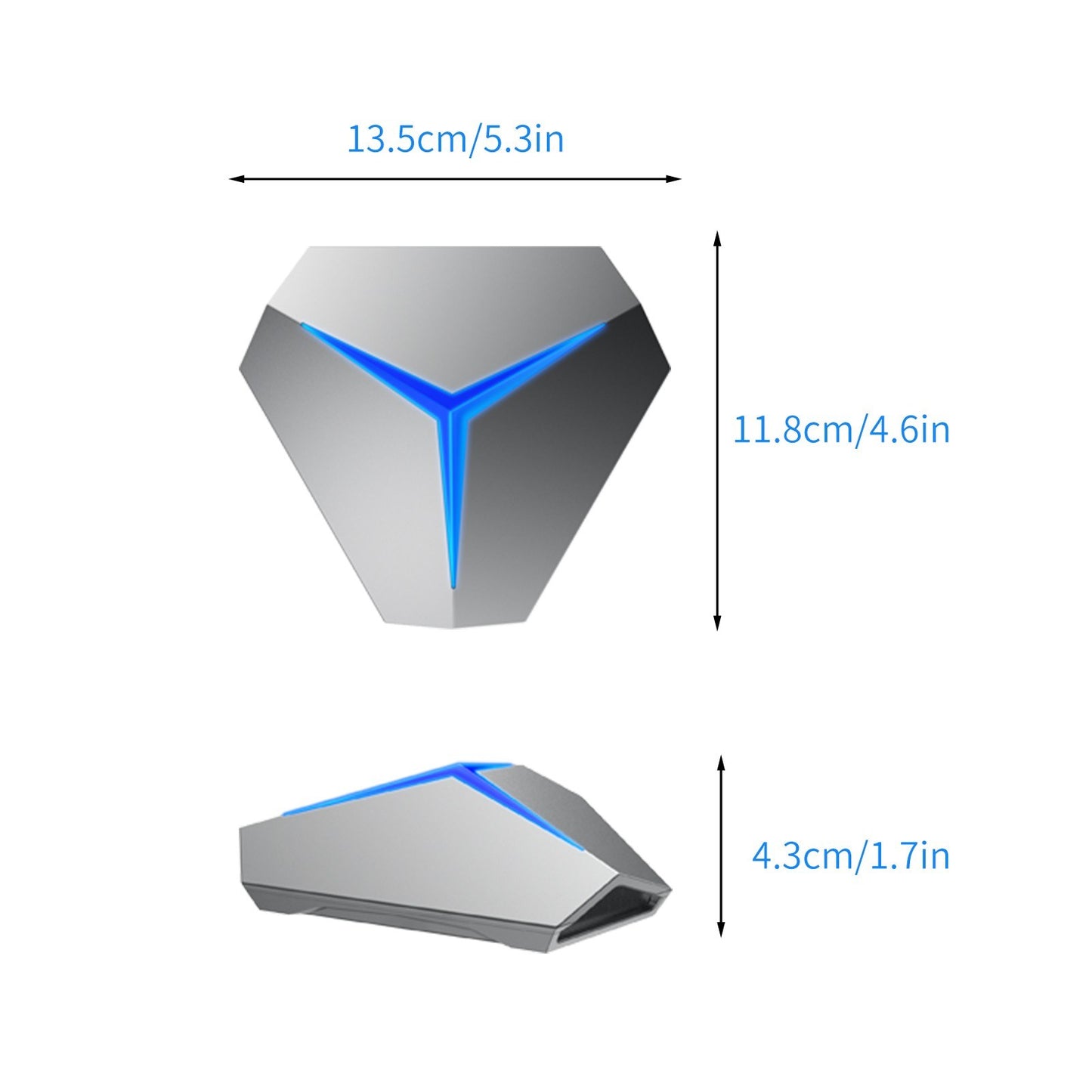 Desktop USB Conference Microphone 360-degree Computer PC Mic with Mute Function Plug and Play for Windows MacOS