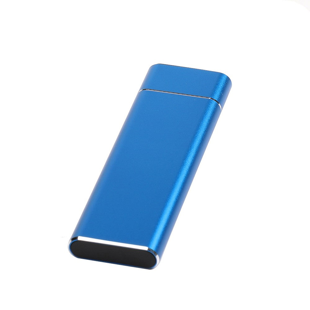 Type-C Mobile Solid State Drive Case Portable USB3.1 Interface SSD Shockproof Aluminum Alloy Solid State Drive Case - Blue/1TB