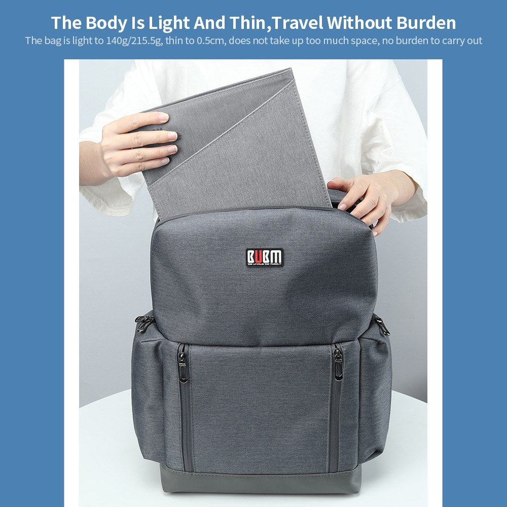 BUBM Storage Bag Compatible With IPAD Simple Fluff Protection Wear-resistant Water-proof High Quality Fabrics - Black/S