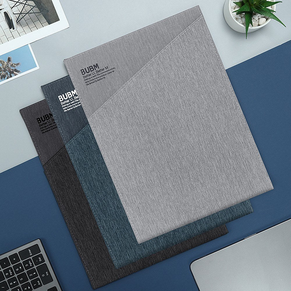 BUBM Storage Bag Compatible With IPAD Simple Fluff Protection Wear-resistant Water-proof High Quality Fabrics - Black/S