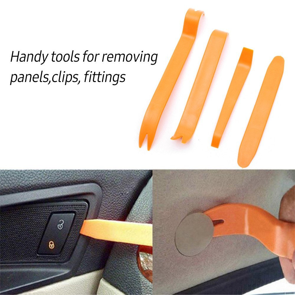 12pcs Car Audio Disassembly Tool Set Durable Hand Repair Tool Kit Pry Tools Kit for Automobile Parts Door Maintenance