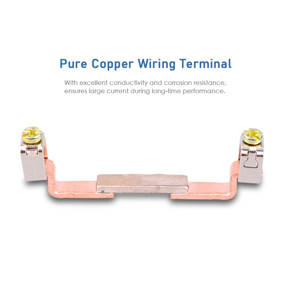 Three Phase Four Wire Digital KWh Meter 220/380V 5-80A Digital Electric Power Meter Energy Consumption DIN-Rail Electric Meter with LCD Display - Transparent