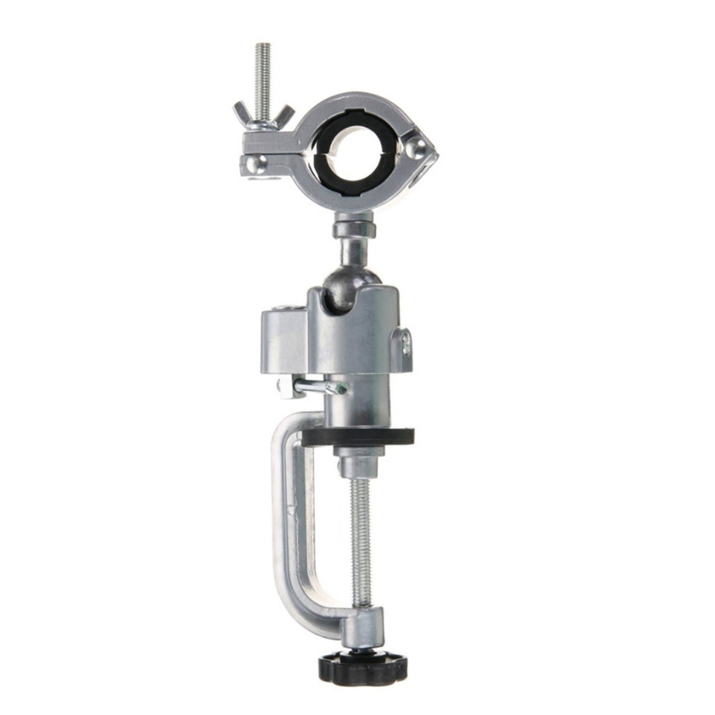 Aluminium Alloy Table Vise Durable 360 Degrees Rotating Swivel Bench Vise Clamp Electric Drill Stand Rotating Tool
