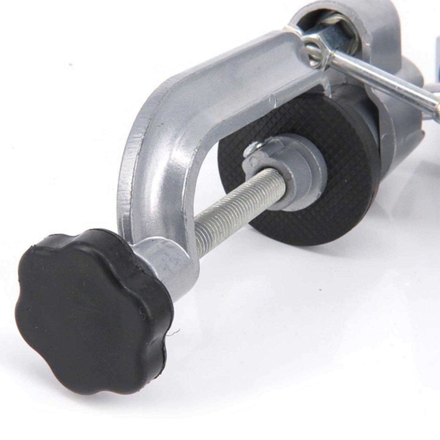 Aluminium Alloy Table Vise Durable 360 Degrees Rotating Swivel Bench Vise Clamp Electric Drill Stand Rotating Tool