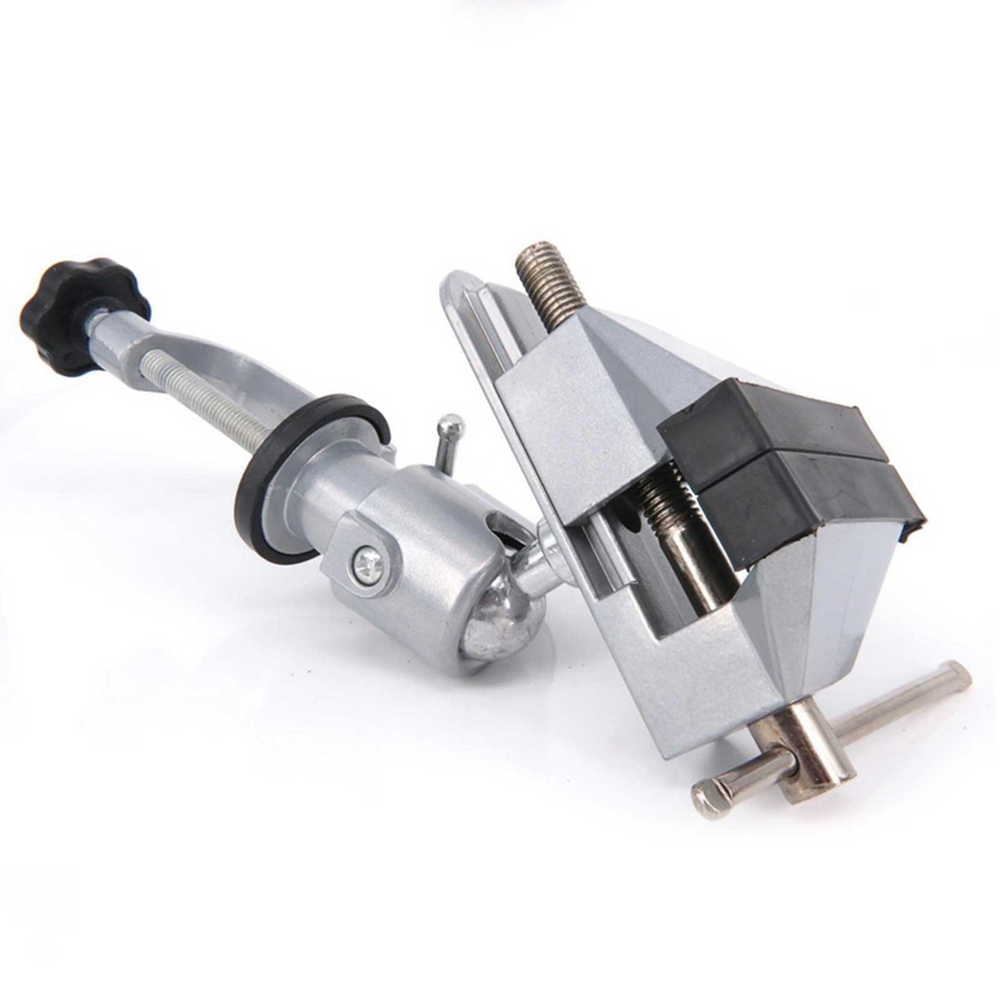 Aluminium Alloy Table Vise Durable 360 Degrees Rotating Swivel Bench Vise Clamp Electric Drill Stand Rotating Tool