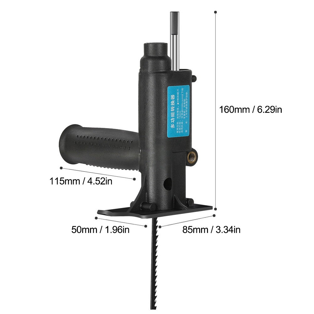 Portable Electric Drill Modified To Electric Saws Accessory Electric Reciprocating Saws Drill to Jig Saws Woodworking Cutting Utility Tool with 3 Sawblades