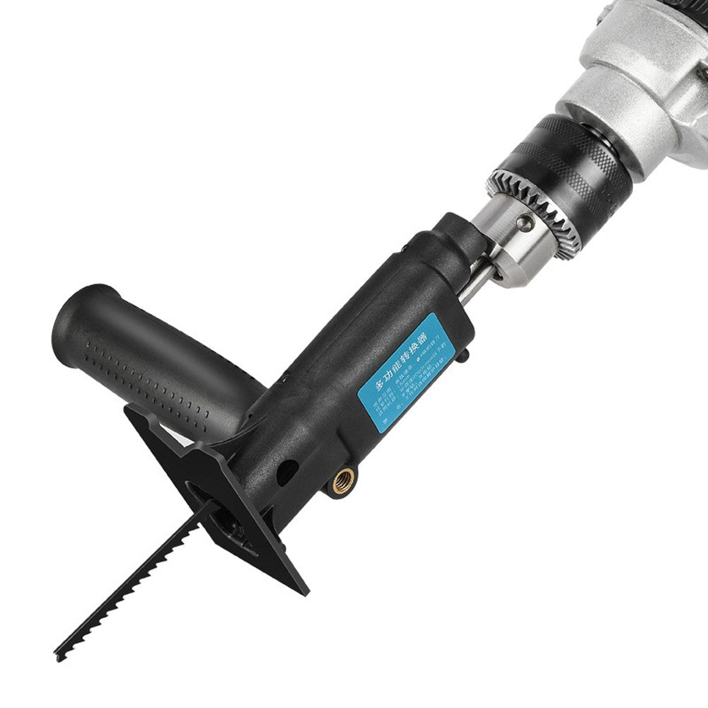 Portable Electric Drill Modified To Electric Saws Accessory Electric Reciprocating Saws Drill to Jig Saws Woodworking Cutting Utility Tool with 3 Sawblades