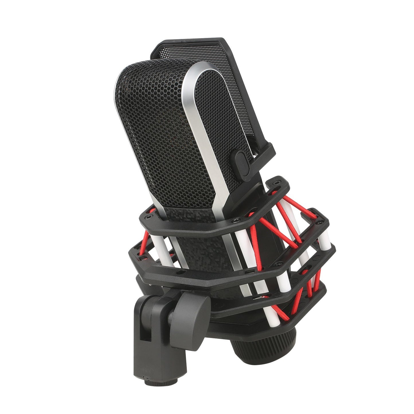 26mm Diaphragm Condenser Microphone XLR Studio Cardioid Condenser Microphone Kit with Shock Mount Clip Mic Rack and Portable Carry Case