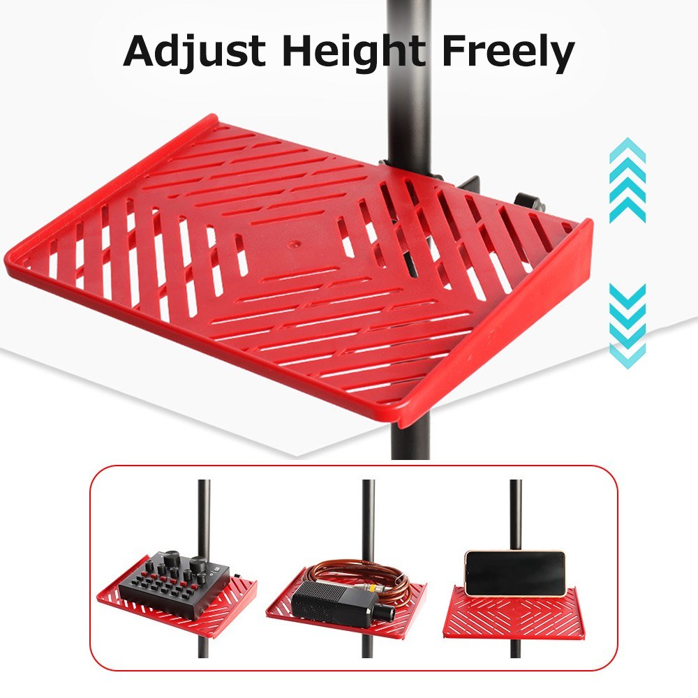 Sound Card Tray Universal Sound Card Holder Clamp-On Rack for Stand Multifunctional Portable Clip Holder Live Broadcast Item Shelf