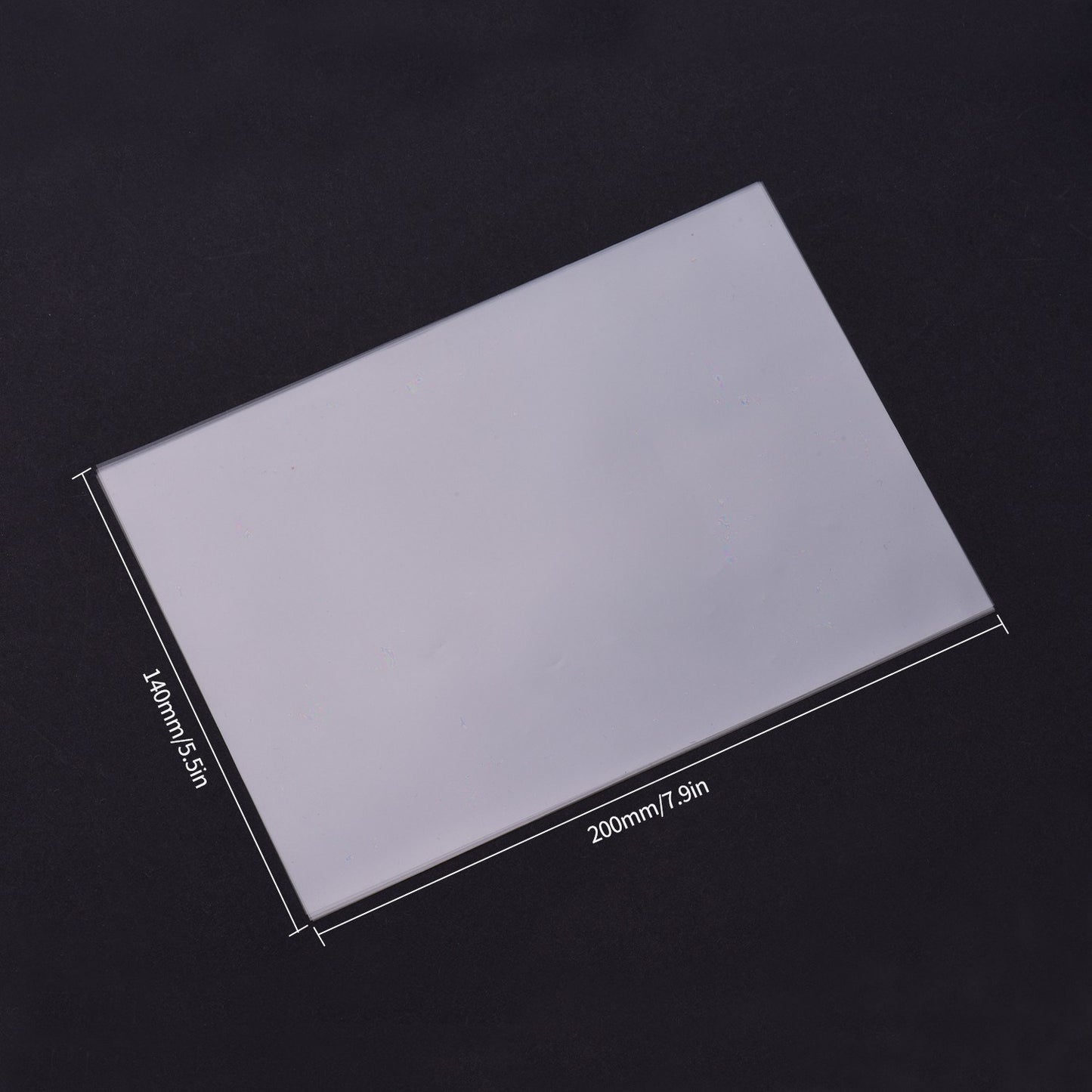 5Pcs Professional Light-Curing 200*140mm FEP Release Film Sheet 0.1mm Thickness High Transmittance Heat Resistant for Photon SLA DLP Resin 3D Printer - Transparent/Style 1