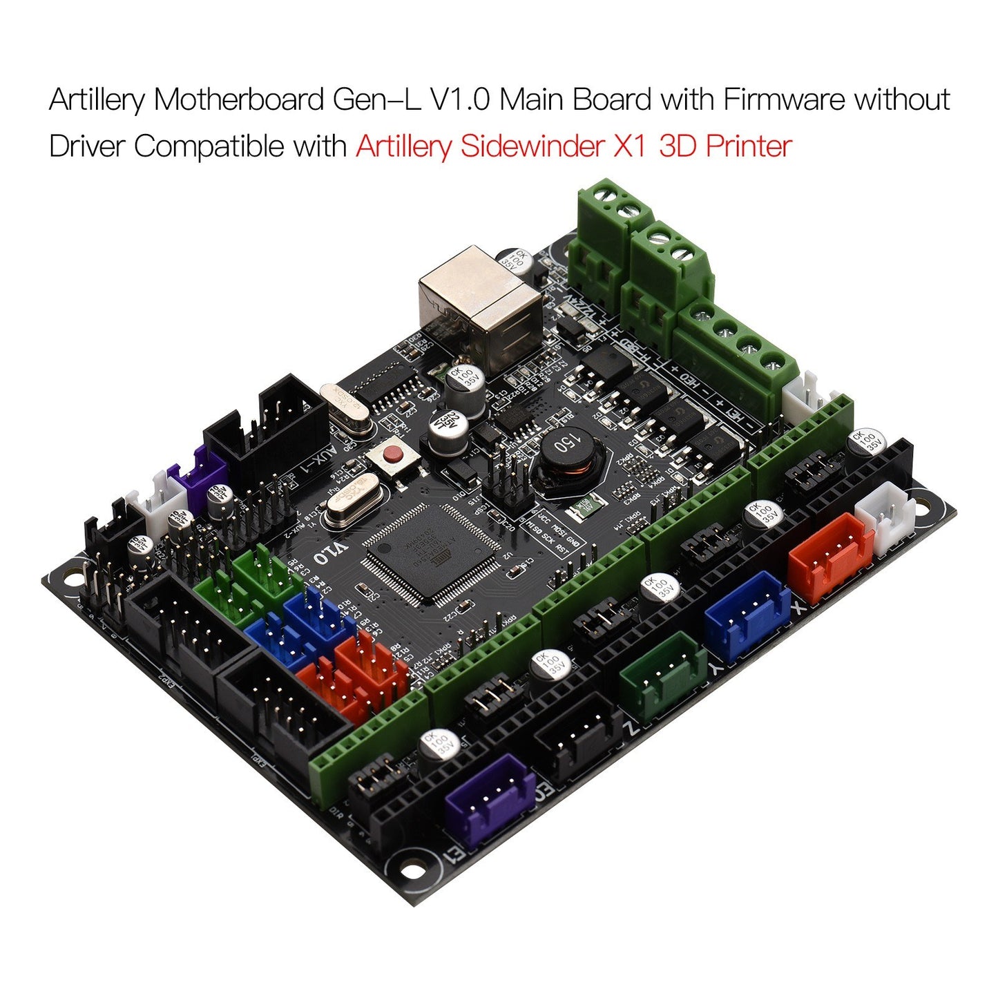 Artillery Motherboard Gen-L V1.0 with Firmware without Driver Main Board for Artillery Sidewinder X1 3D Printer