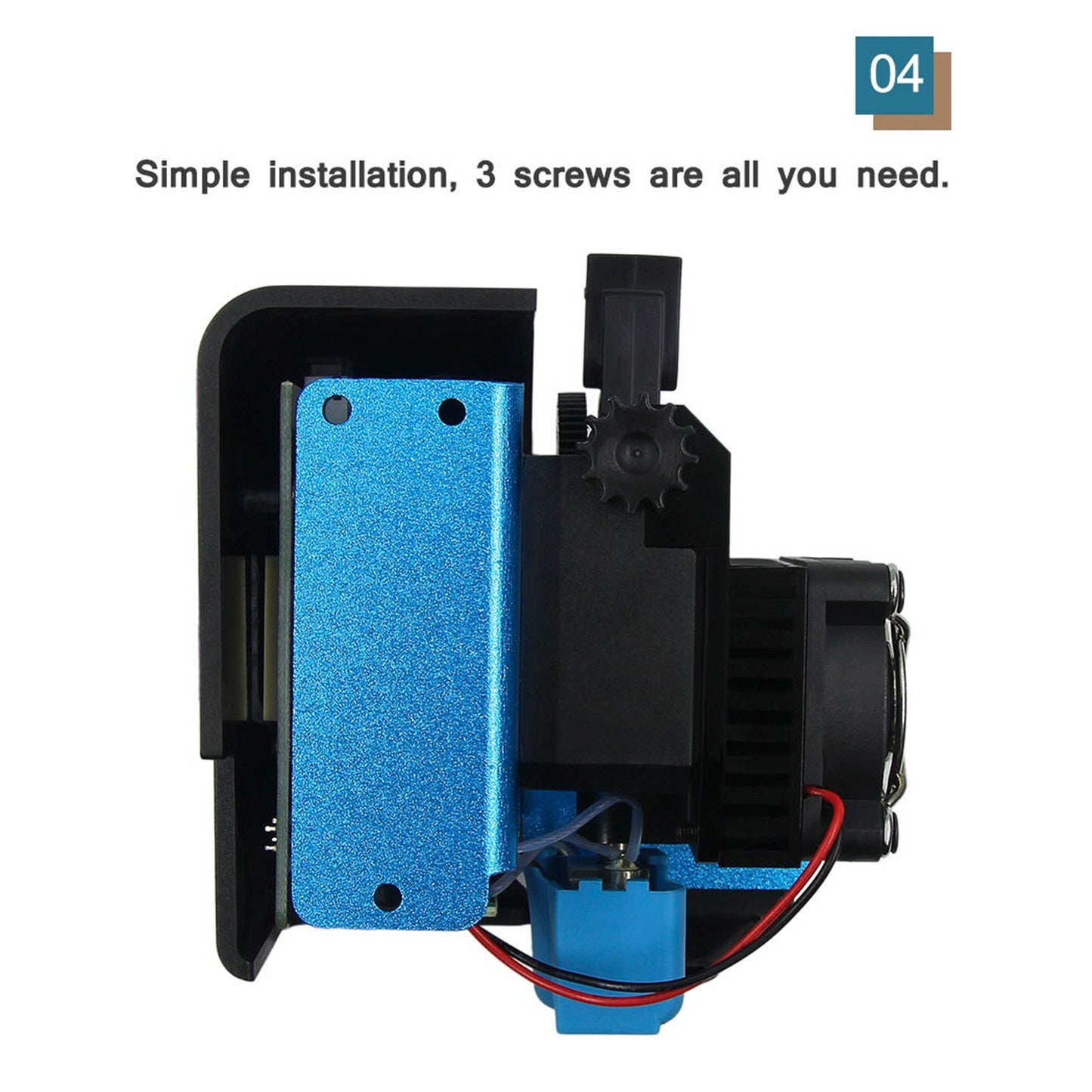 Artillery 1.75mm Single Nozzle Extruder Flexible Filament Maker Direct Drive Extruder for Sidewinder X1 3D Printer - Style A