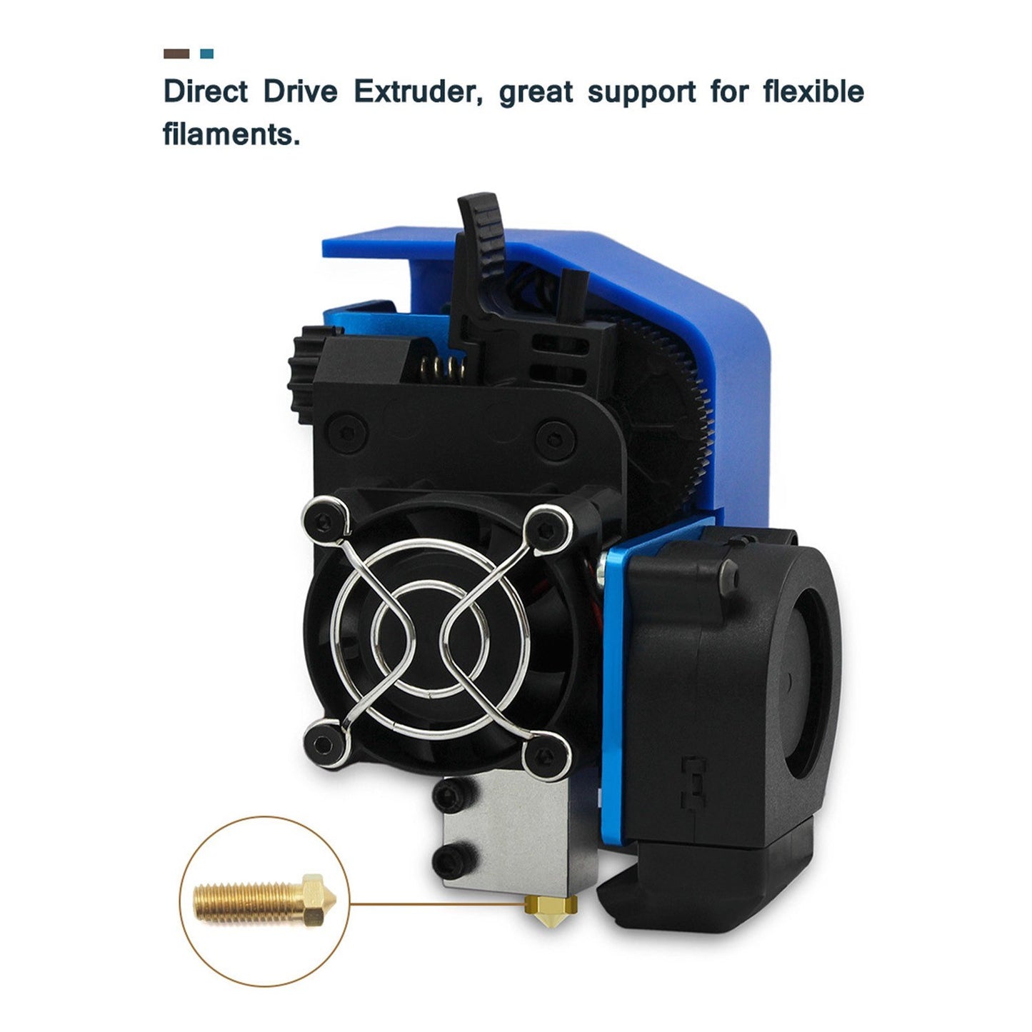 Artillery 1.75mm Single Nozzle Extruder Flexible Filament Maker Direct Drive Extruder for Genius 3D Printer - Style B