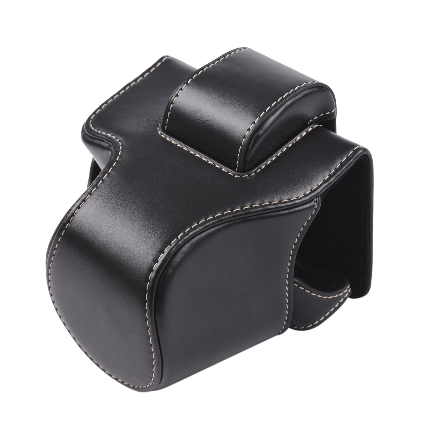 Vintage PU Leather Camera Case Protective Camera Bag with Strap Replacement for Canon EOS M5 M50 M50II - Black