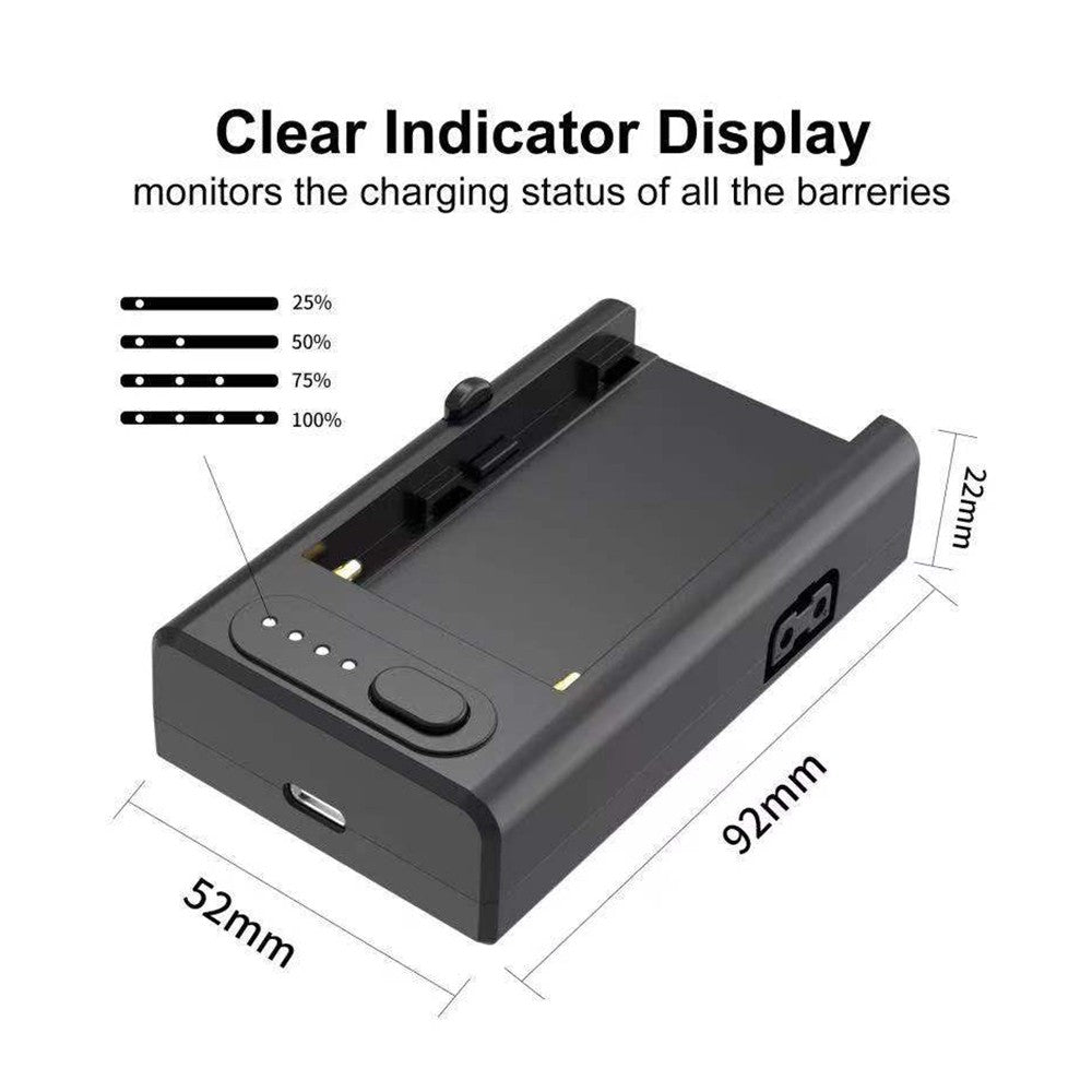 NP-F Battery Charger for Sony NP-F550 F750 F970, 21W USB-C D-DTP USB Powering Adapter Fast Charging Replacement
