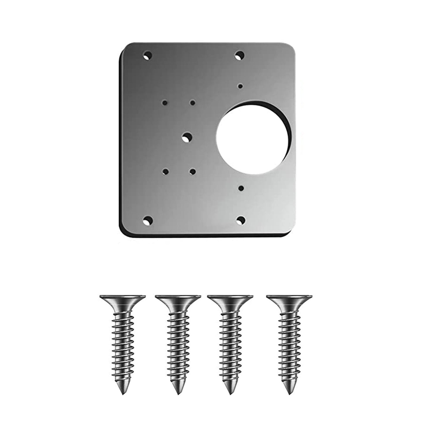1PC Cabinet Door Hinge Repair Plate Kitchen Cupboard Door Hinge Repair Kit with 4 Screws for Furniture Cabinet Drawer Window