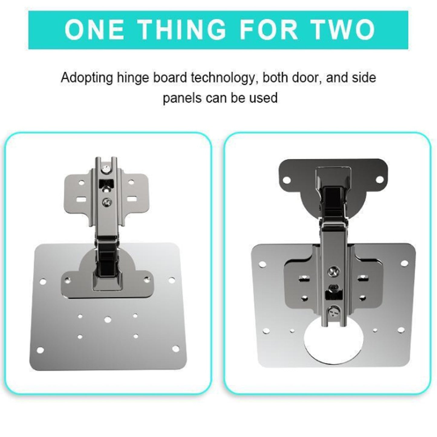 1Set Cabinet Door Hinge Repair Plate Kitchen Cupboard Door Hinge Repair Kit with 4 Screws for Furniture Cabinet Drawer Window