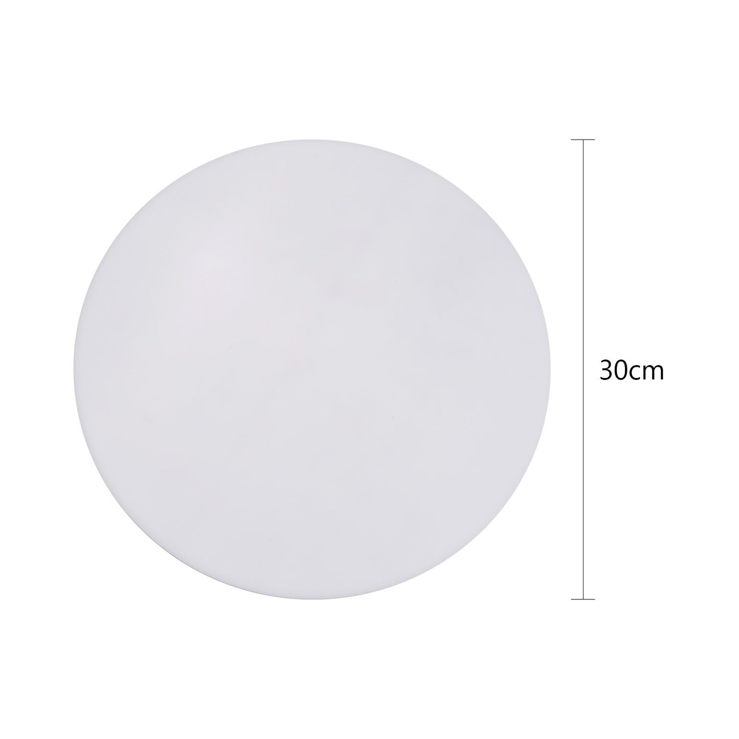 30X30cm Round Acrylic Sheet Reflection Board Photography Background Boards for Product Jewelry Watches Still Life Photography - White