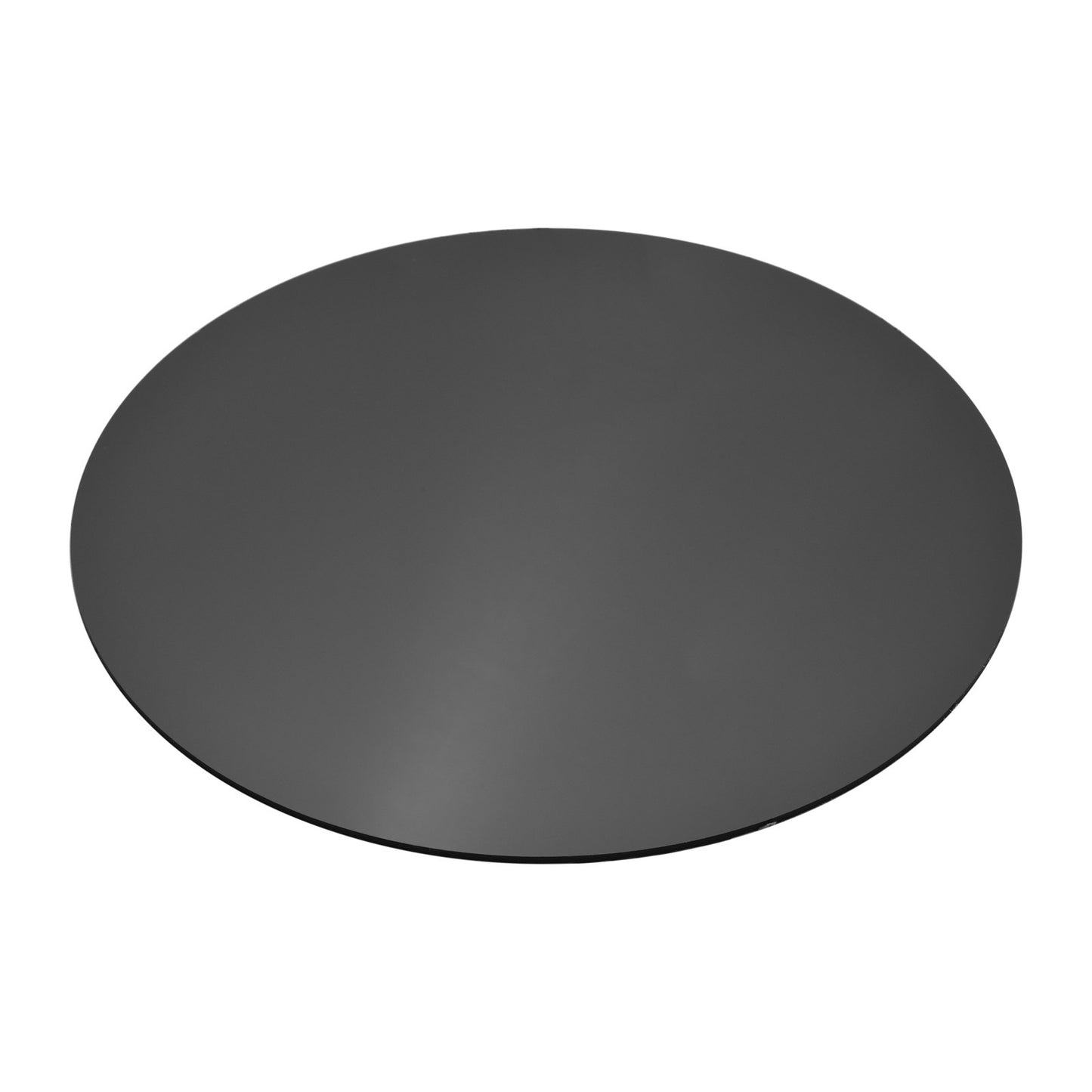 30X30cm Round Acrylic Sheet Reflection Board Photography Background Boards for Product Jewelry Watches Still Life Photography - Black