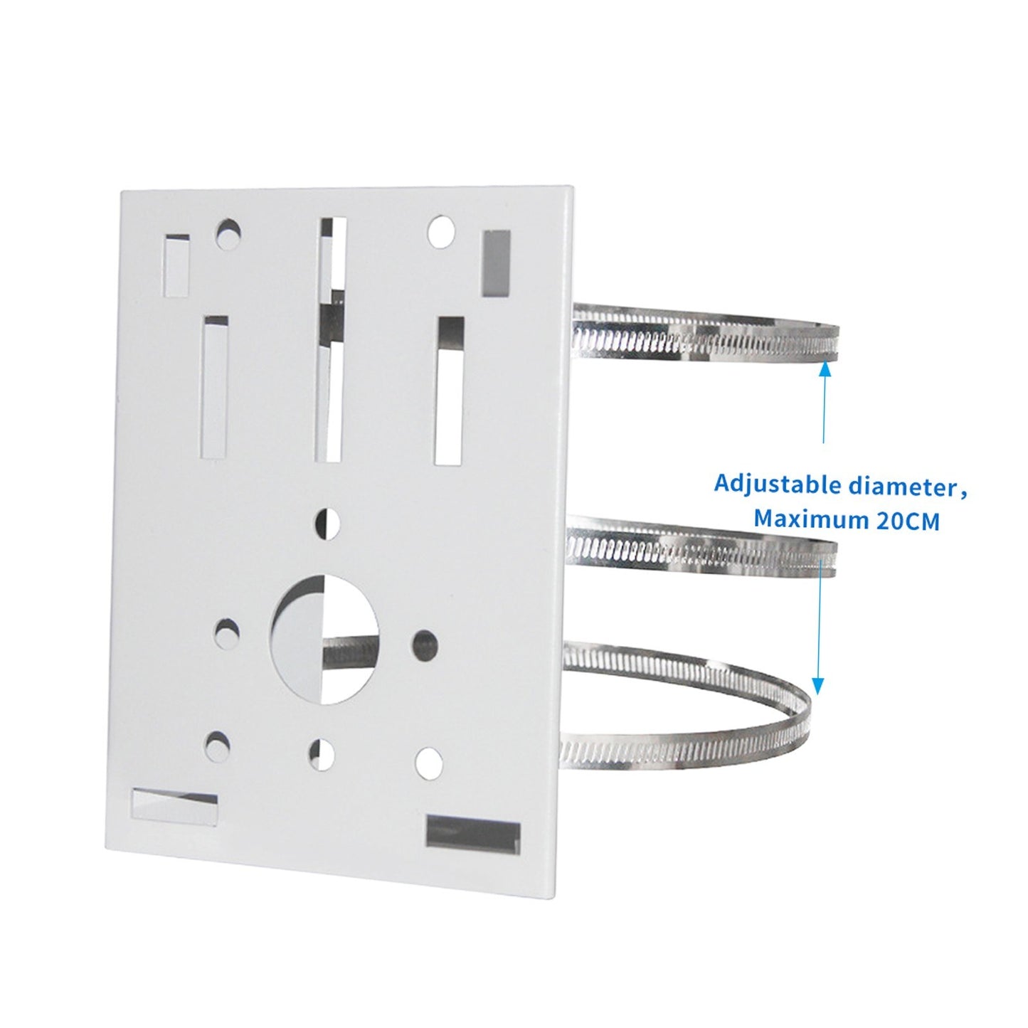 Pole Mounting Dome Camera Bracket Universal Wall Ceiling Mount for Security Cameras Ptz with 3pcs 200mm Loop Clasp