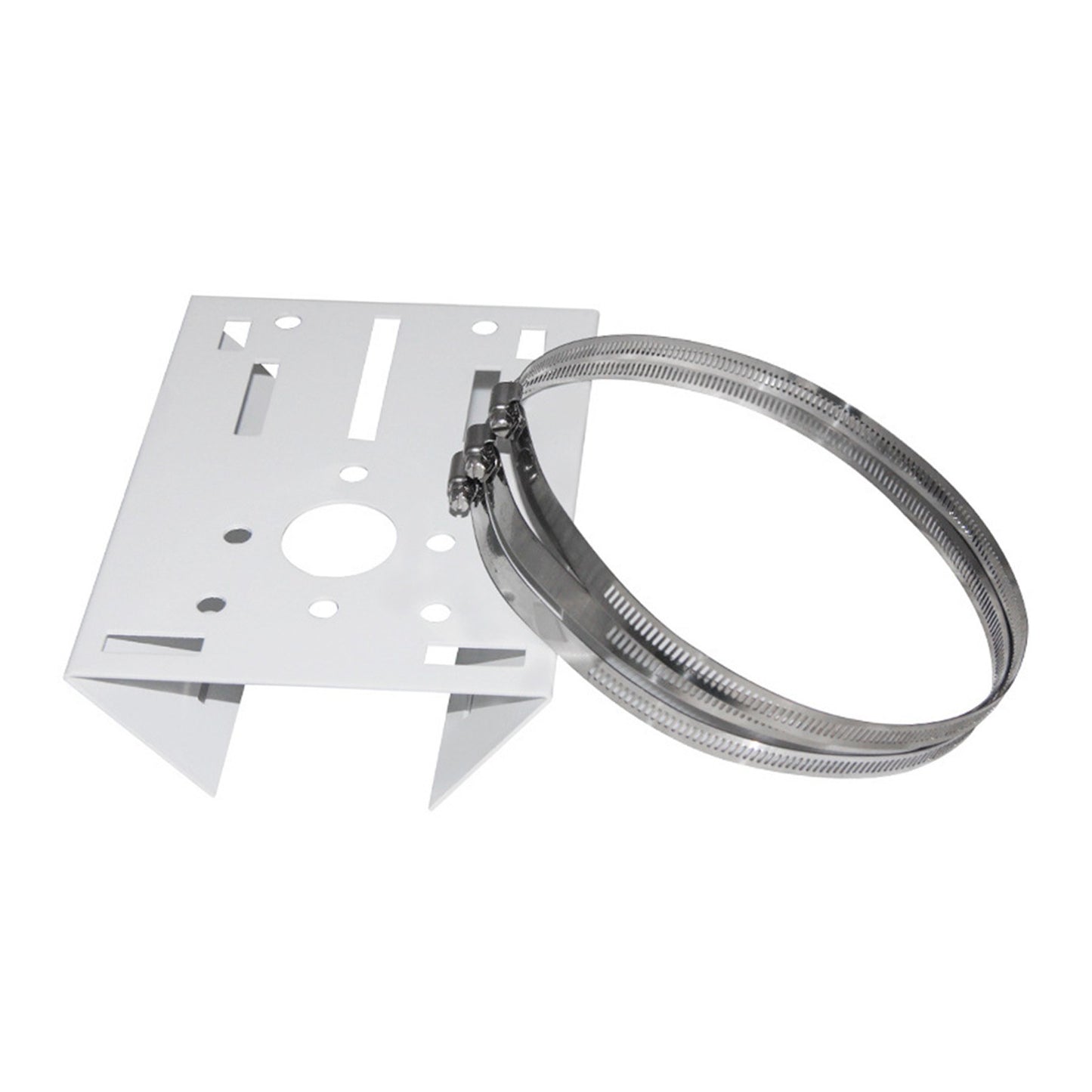 Pole Mounting Dome Camera Bracket Universal Wall Ceiling Mount for Security Cameras Ptz with 3pcs 200mm Loop Clasp