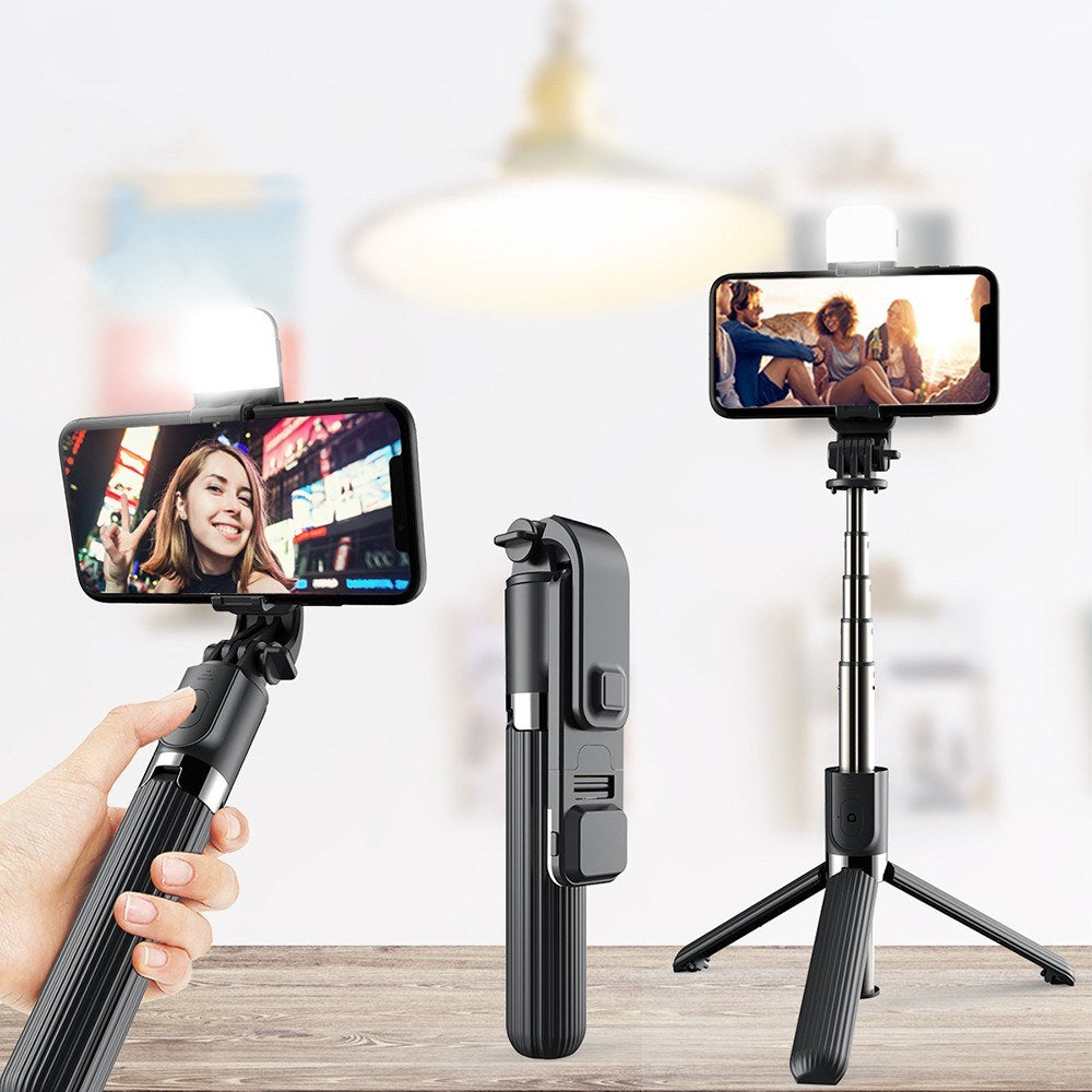 Selfie Stick 33-inch Aluminum Alloy Selfie Stick Phone Tripod with Remote Shutter for iPhone Android Phone, Portable, Lightweight