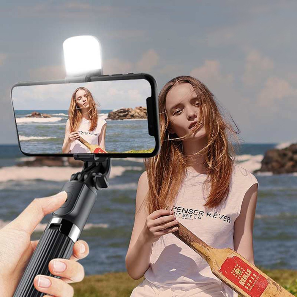 Selfie Stick 33-inch Aluminum Alloy Selfie Stick Phone Tripod with Remote Shutter for iPhone Android Phone, Portable, Lightweight