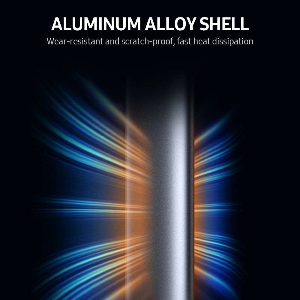 M.2 NGFF Aluminum USB3.0 to NGFF External Hard Disk Case SSD Tool-Free Enclosure Reader Support B-key SATA SSD - Silver