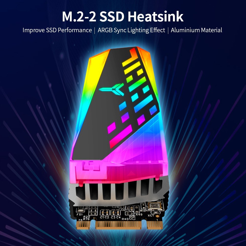 M.2 Heatsink Aluminum Alloy M.2 Heatsink SSD Cooler with Silicone Thermal Pad