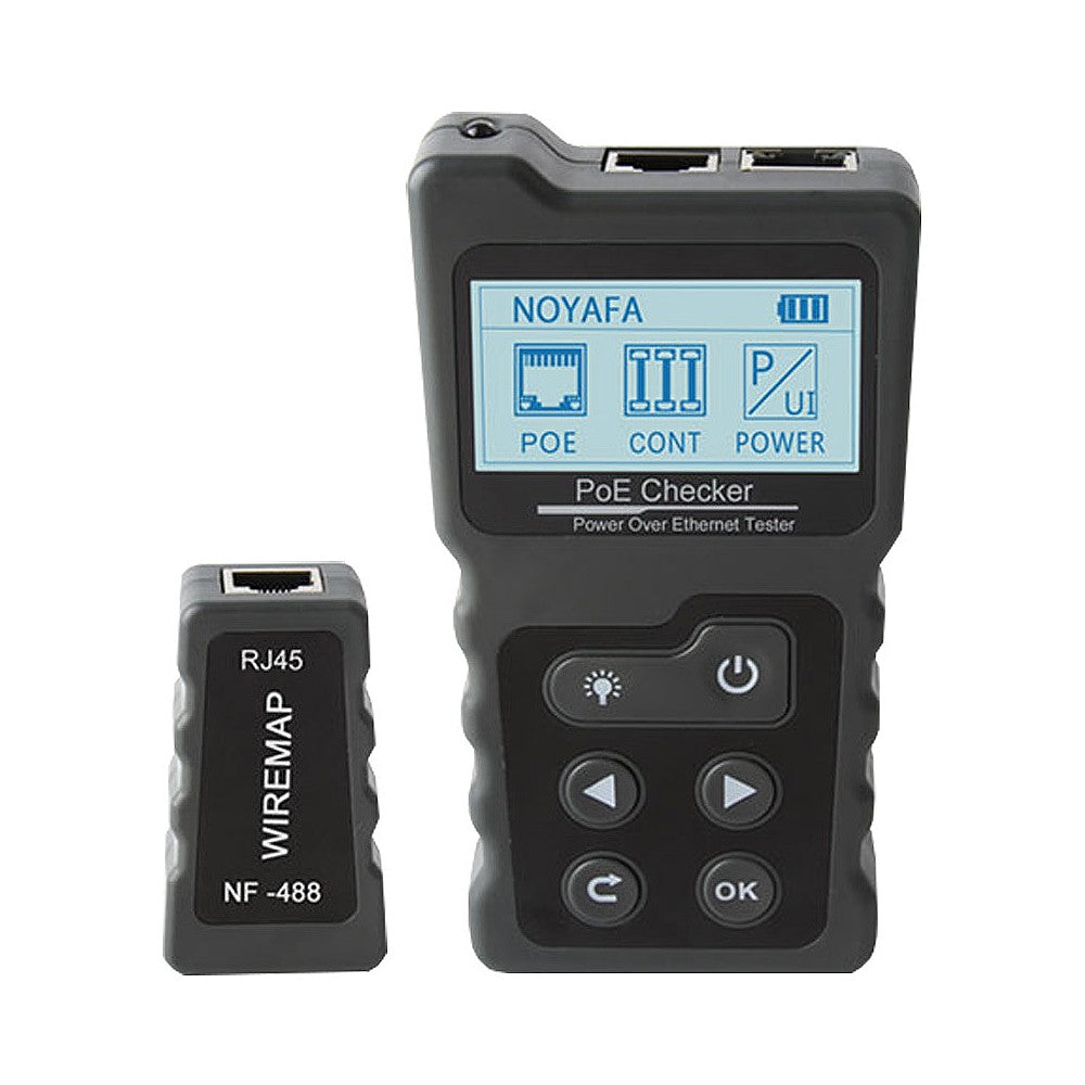 POE Tester Multi-functional LCD Tracker for Power Over Ethernet Network Cable with LCD Backlight Screen