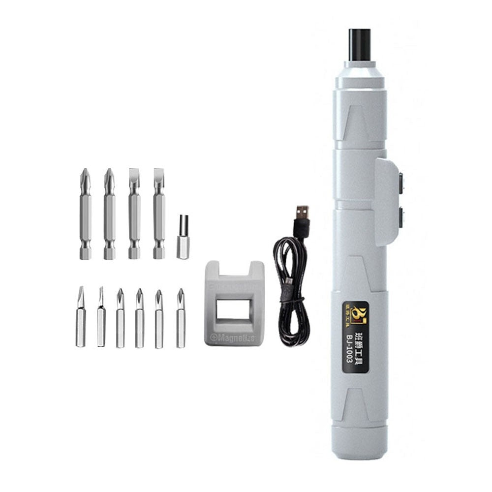 12Pcs Cordless Electric Screwdriver Kit USB Rechargeable 1100mAh Battery 3.6V Automatic Screwdriver