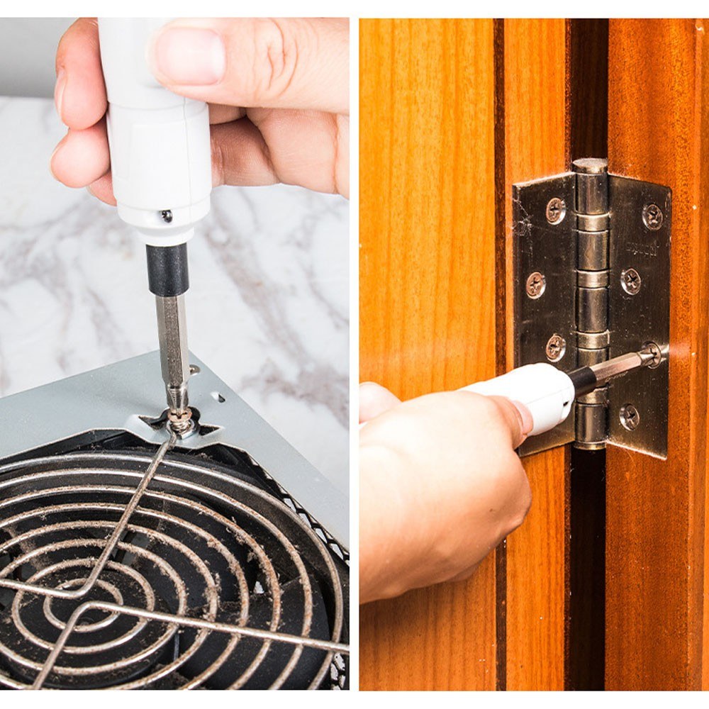 12Pcs Cordless Electric Screwdriver Kit USB Rechargeable 1100mAh Battery 3.6V Automatic Screwdriver