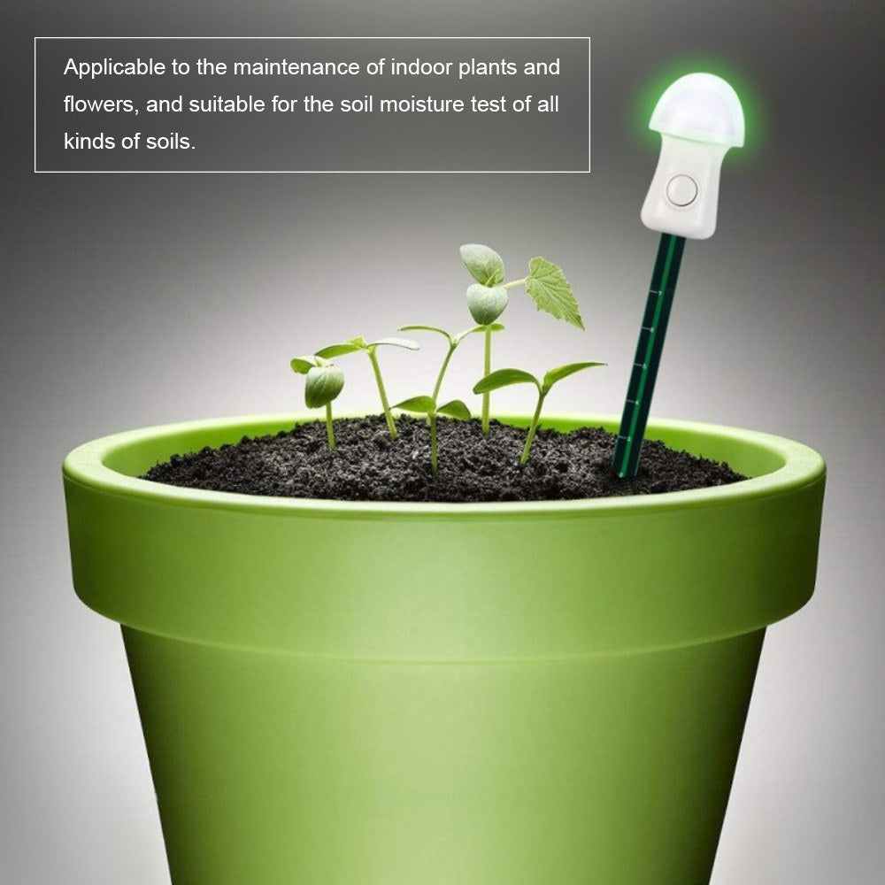 Soil Moisture Meter Plant Water Monitor Hygrometer Moisture Sensor with Light Flashing Prompt for Garden Farm Lawn Plants Indoor Outdoor