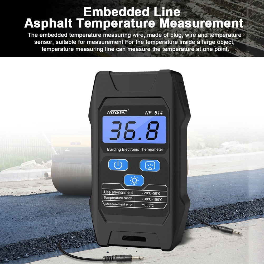 NF-514 Building Temperature Tester High Accuracy Electronic Temperature Meter with LCD Display
