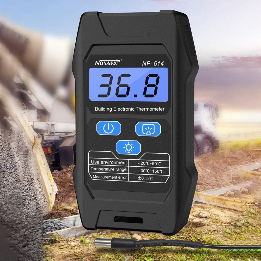 NF-514 Building Temperature Tester High Accuracy Electronic Temperature Meter with LCD Display