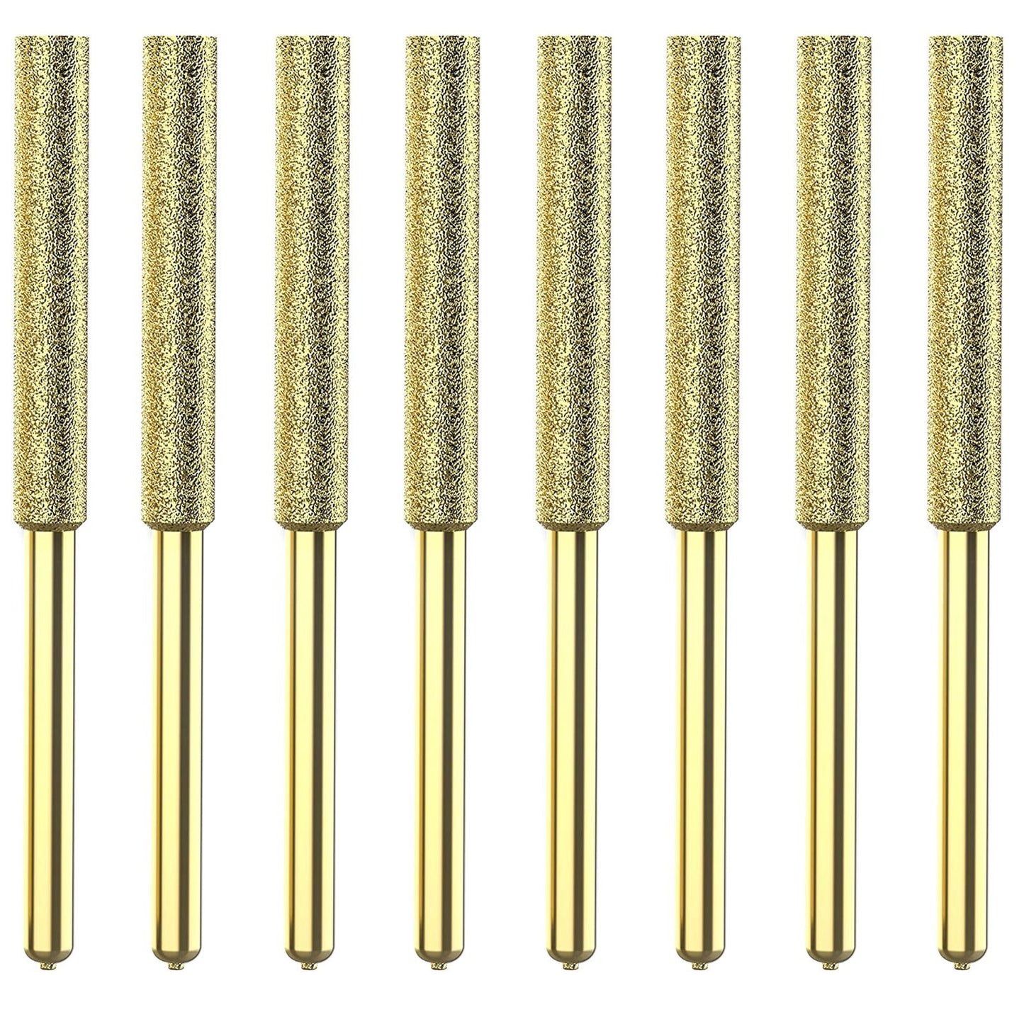 8Pcs Titanium Plated Diamond Bits High Hardness Chainsaw Files for Electric Chainsaw Sharpener - 4mm