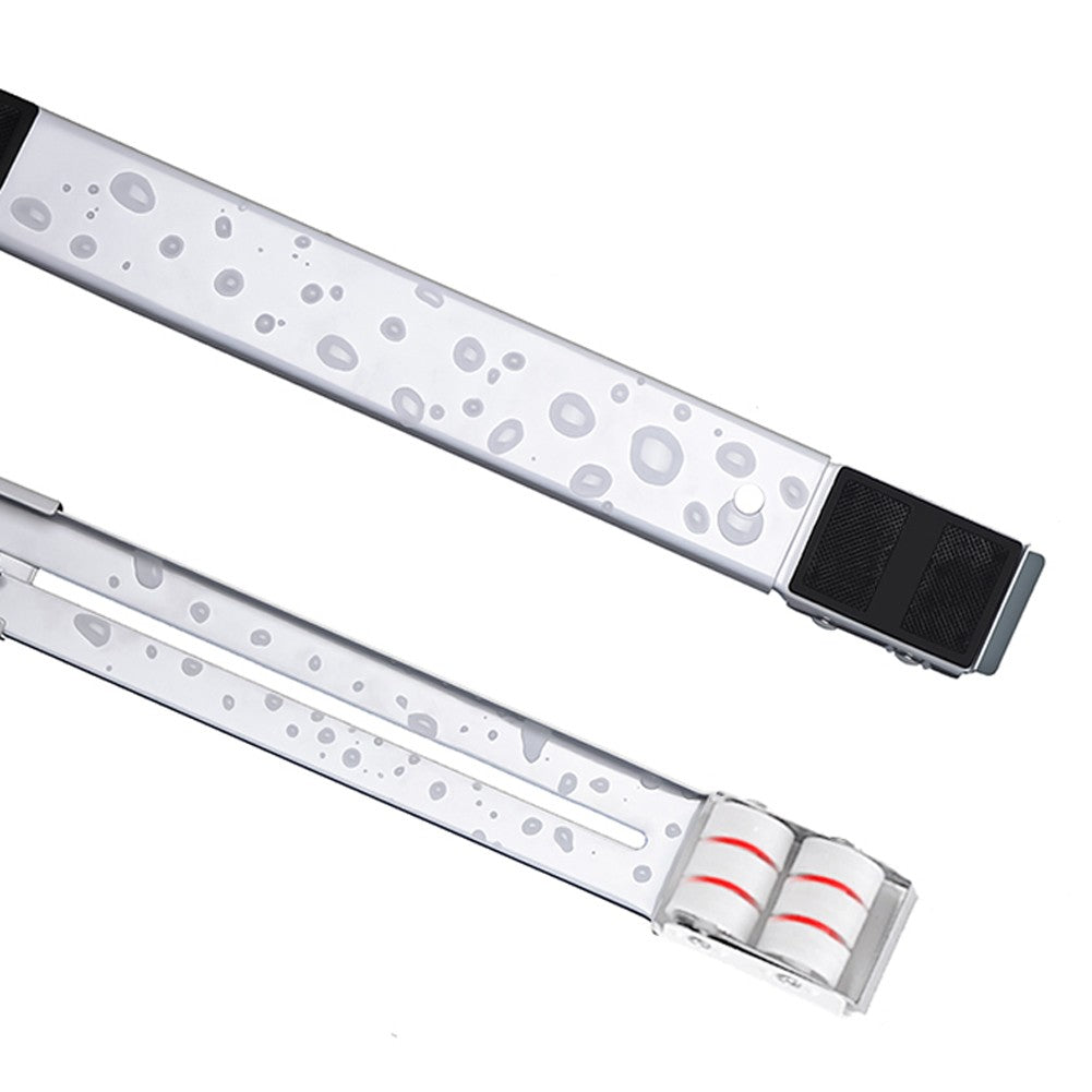 1 Pair Drum Washing Machine Refrigerator Base Furniture Dolly Mobile Roller Extendable Roller Mover for Appliance Dryer Fridge - Black