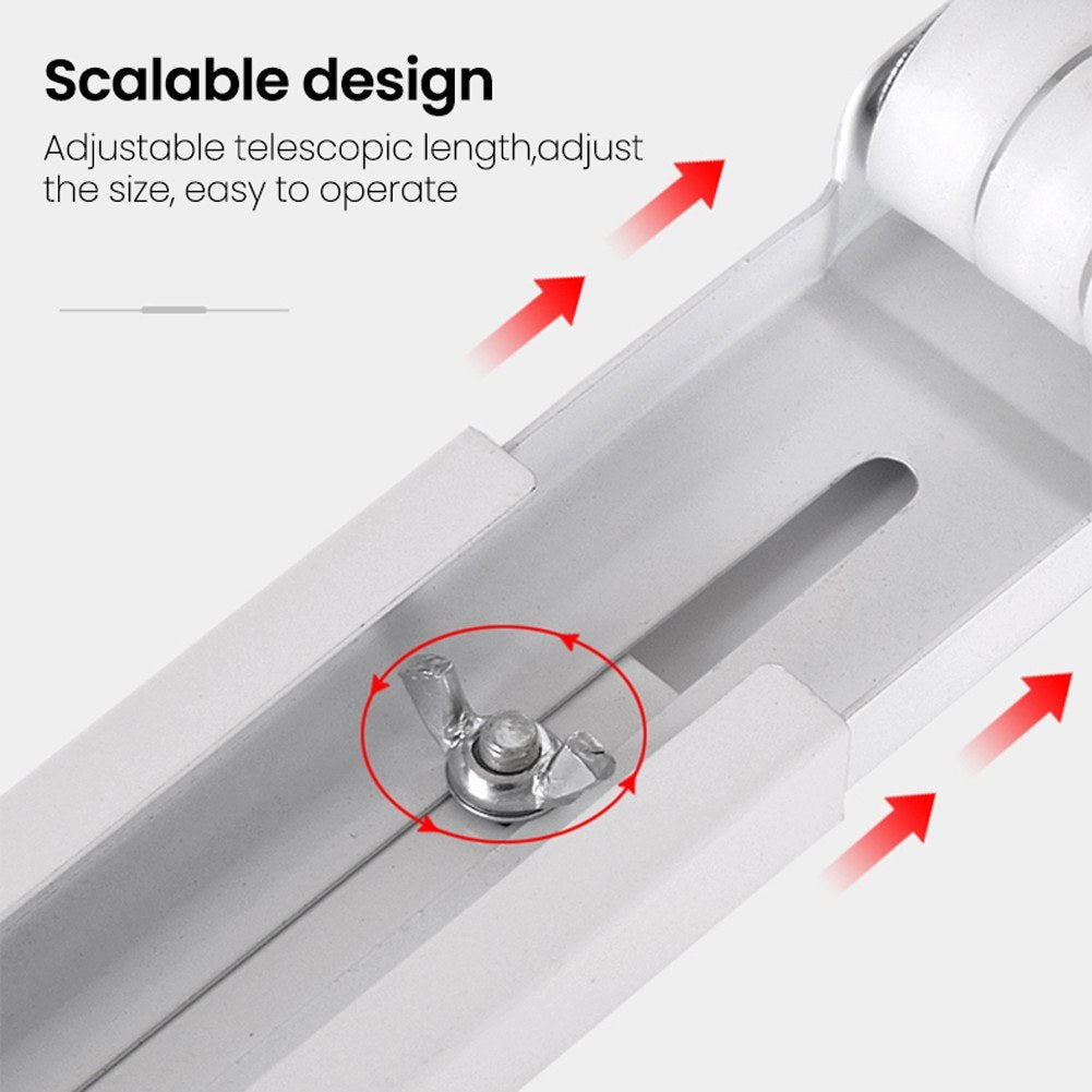 1 Pair Drum Washing Machine Refrigerator Base Furniture Dolly Mobile Roller Extendable Roller Mover for Appliance Dryer Fridge - Grey