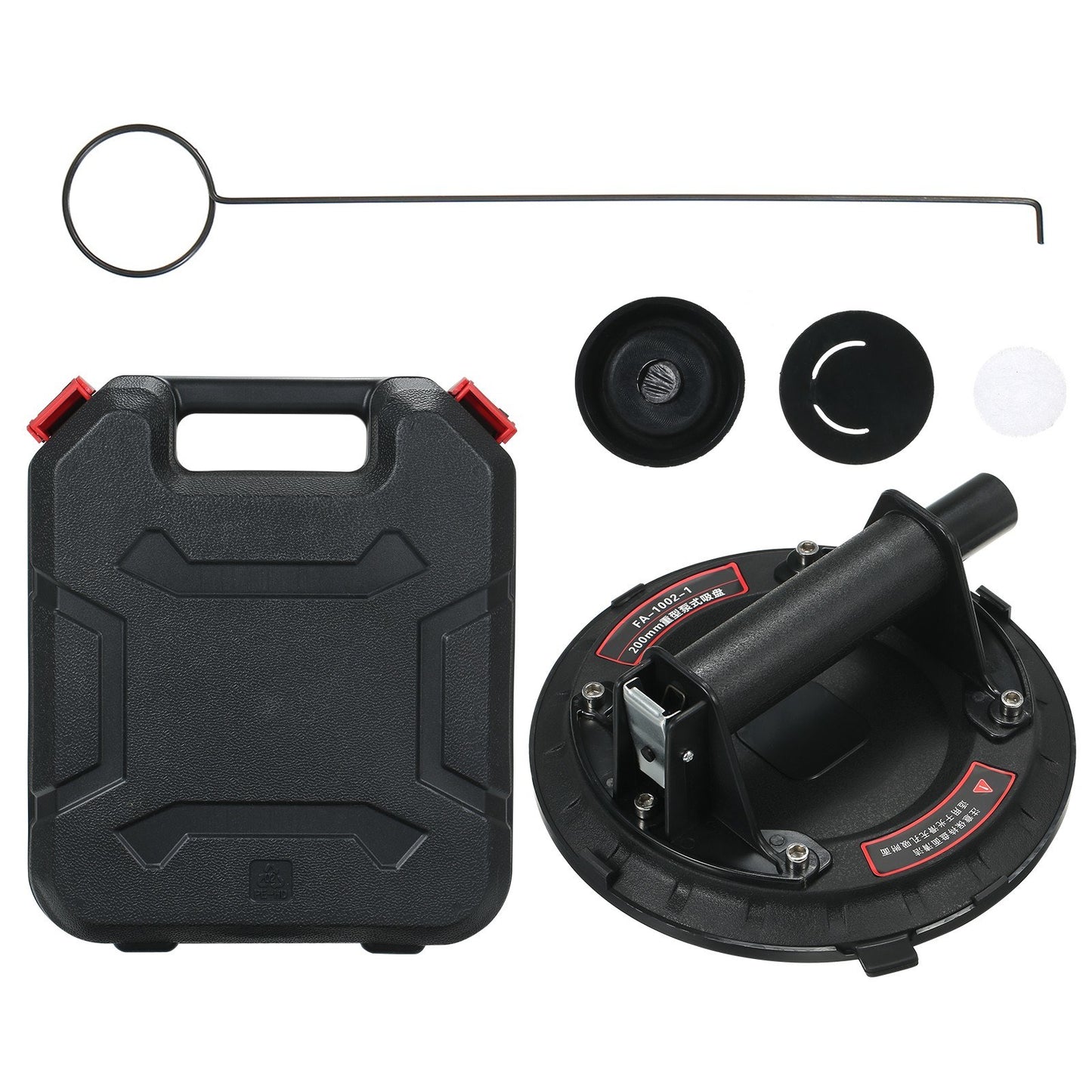 Suction Cup Vacuum Lifter 8inch 75kg Load Dent Puller with Handles for Glass Window Tiles Mirror