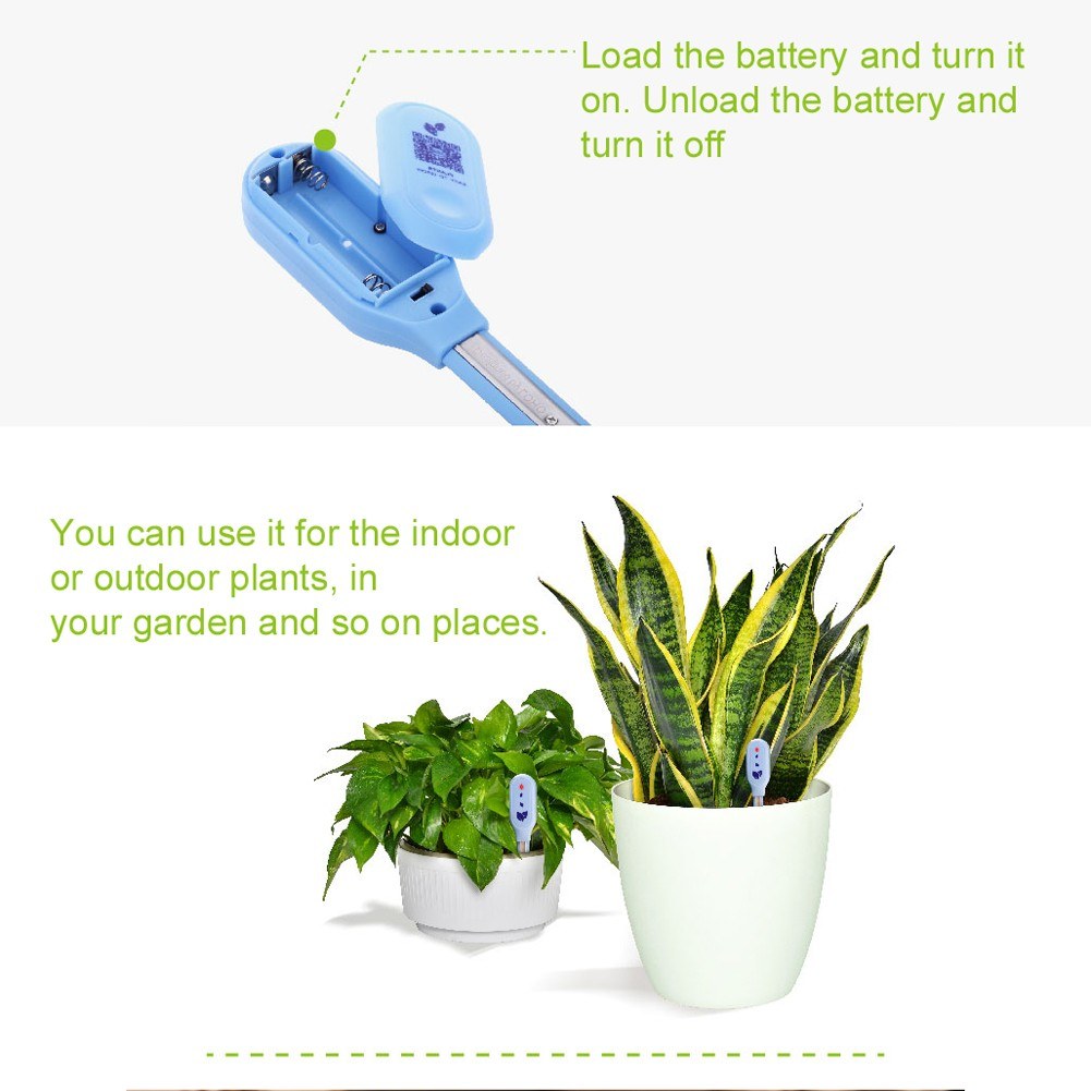 Soil Meter Plant Sensor Meter Humidity Monitor Gardening Farm Lawn Test Kit Tool for Indoor Outdoor Plants Care
