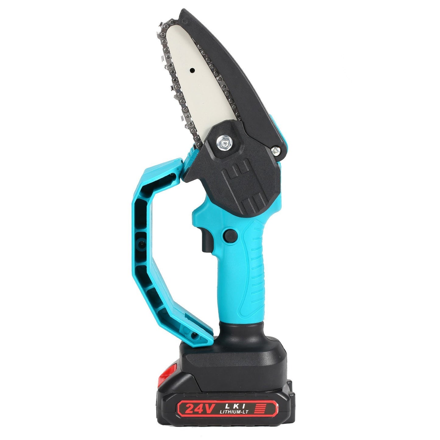 24V Battery Powered Chainsaw 4-inch Mini Electric Cordless Pruning Saw for Garden Orchard Branch Clip