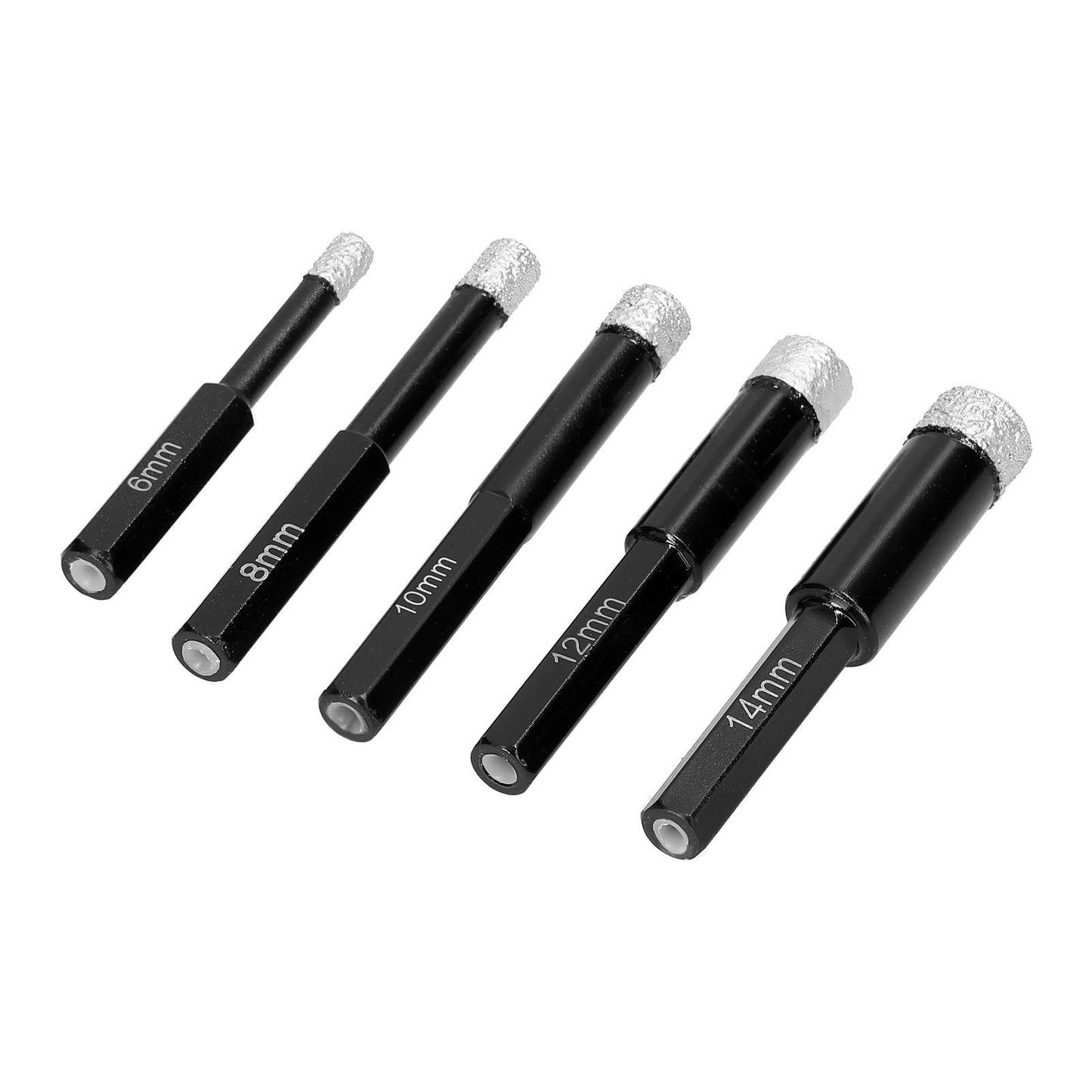 Dry Drill Bit Brazed Welding Diamond Ceramic Vitrified Polished Glazed Tile Archaized Brick Marble Holes Drilling Accessory - 10mm