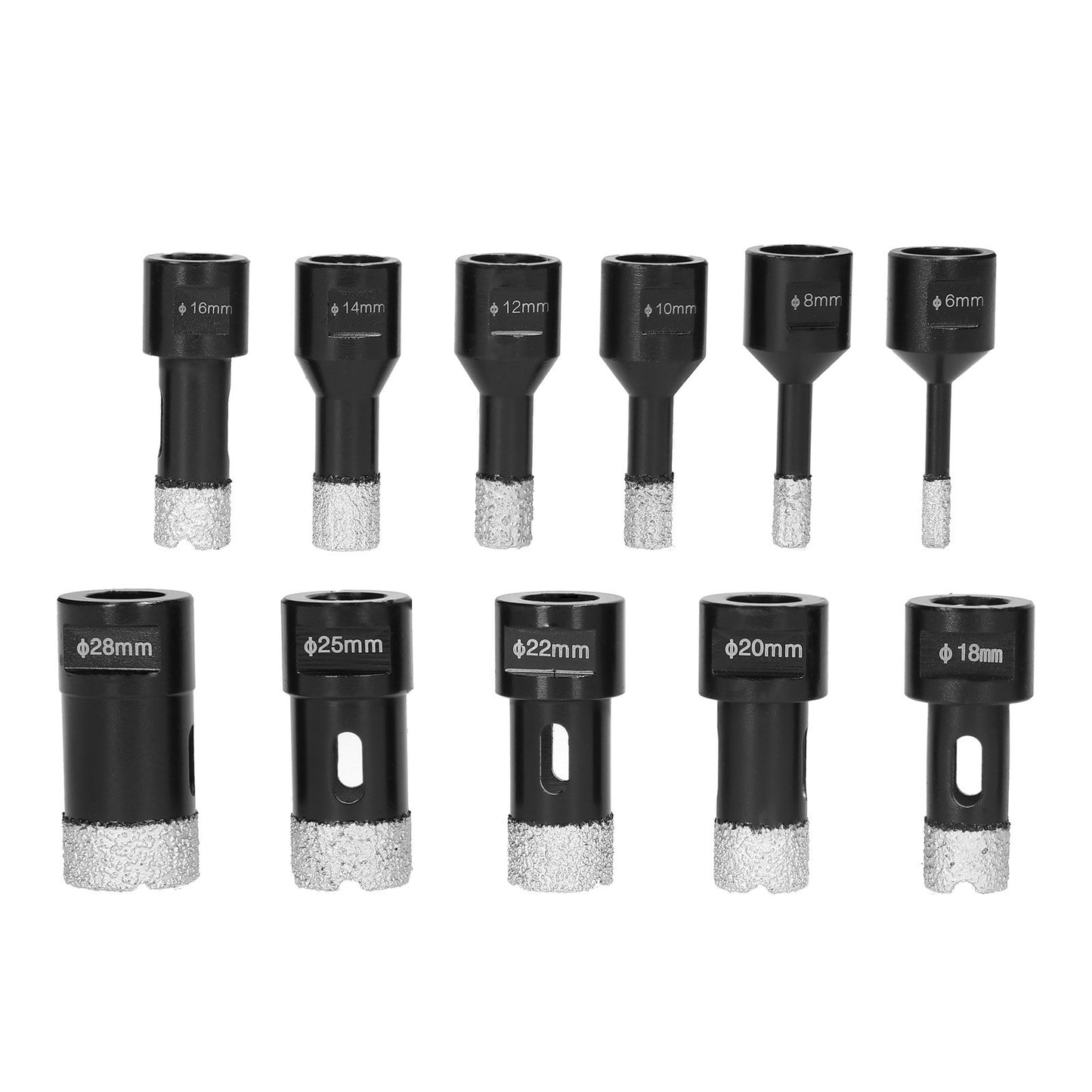 Dry Vacuum Brazed Welding Diamond Core Drill Bit Marble Ceramic Tile Wall Brick Holes Drilling Accessory - 30mm