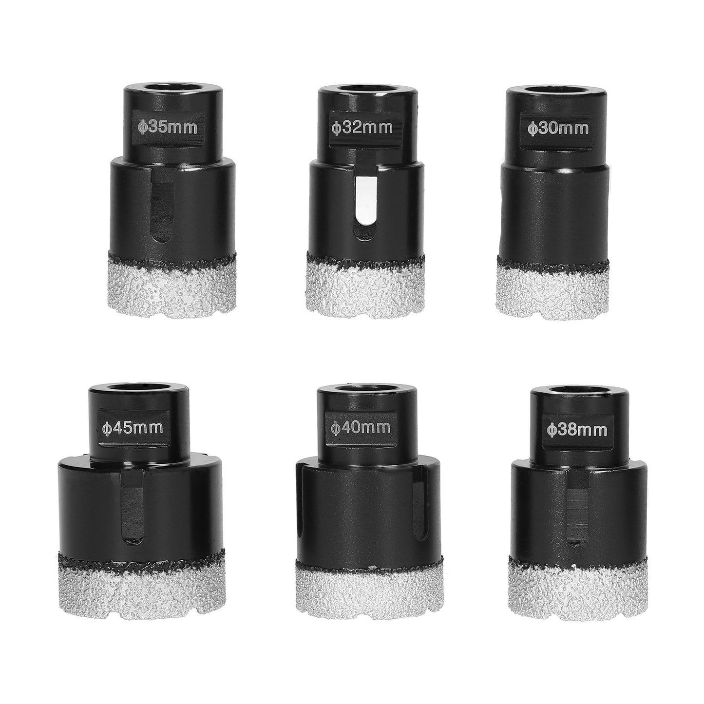 Dry Vacuum Brazed Welding Diamond Core Drill Bit Marble Ceramic Tile Wall Brick Holes Drilling Accessory - 35mm